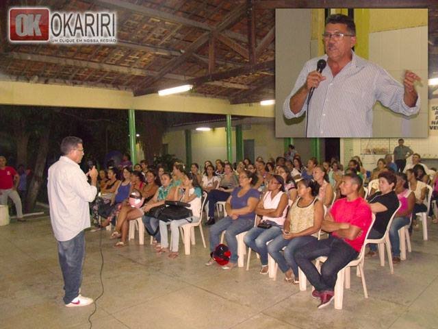 Samuel Marcos Araújo Diretor da APEOC, fazendo uso da palavra | Foto Portal OKariri