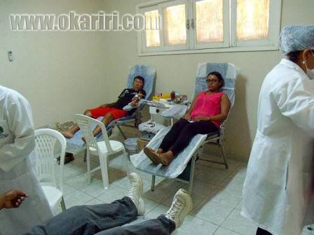 Doadores dessa campanha em Milagres (Foto: Agência OKariri)