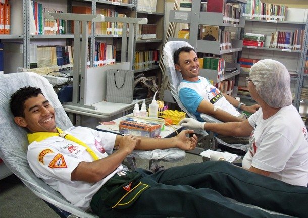 Doadores da ultima campanha que aconteceu em Milagres |Agência OKariri