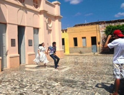 O filme, gravado em Aurora e no distrito de Tipi, conta a história de amor entre a filha do prefeito e um palhaço de circo (FOTO: Arquivo pessoal)
