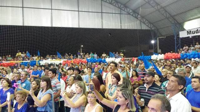 Público presente na convenção do PDT (Foto: Reprodução/Facebook)