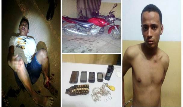 Segundo informações houve uma troca de tiros entre a Polícia Militar da Paraíba e os assaltantes os quais um está lesionado | Foto Divulgação