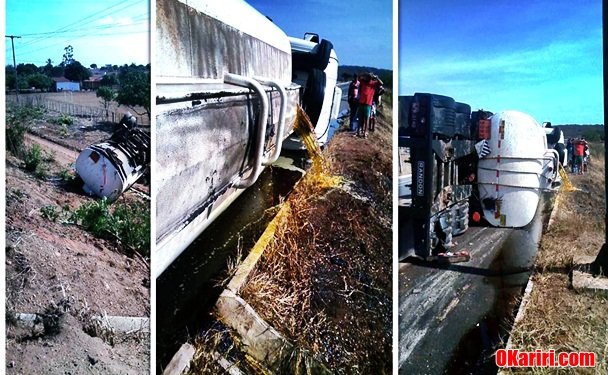 O motorista teria perdido o controle e vaio a capotar | foto: Agência OKariri