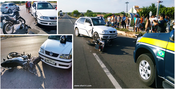 As informações dão conta de que o motorista do Gol, não parou para prestar socorro | Foto: OKariri