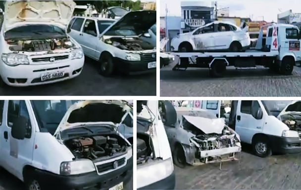 Frota de carros públicos "Sucateada" em Mauriti | Foto Reprodução G1