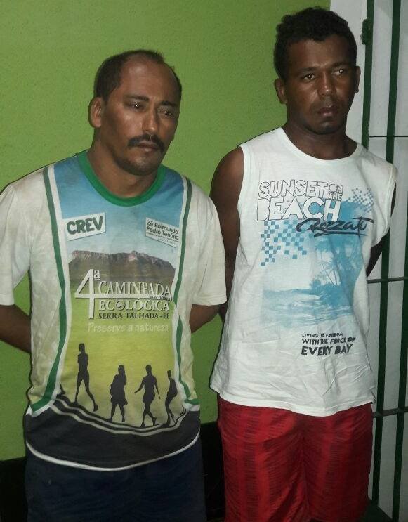 Dupla suspeita de participar dos ataques aos bancos de Missão Velha (Foto: Divulgação)