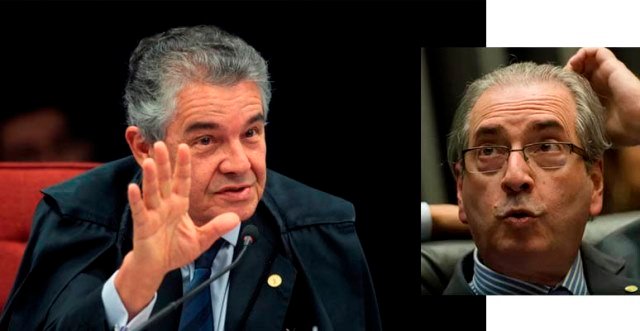 Marco Aurélio e Eduardo Cunha