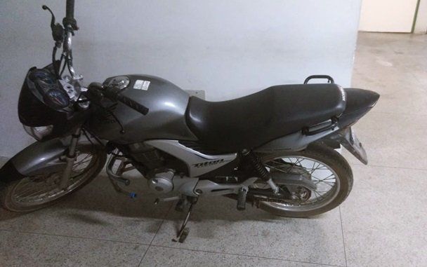 Moto recuperada | Imagem: Divulgação PM 