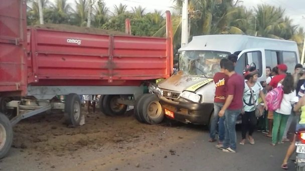 A Polícia Rodoviária Estadual vai investigar as causas do acidente. — Foto: Reprodução/TV Verdes Mares