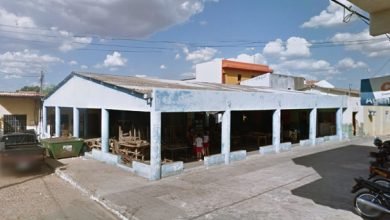 Antigo galpão do mercado público em Abaiara | Foto: Google maps