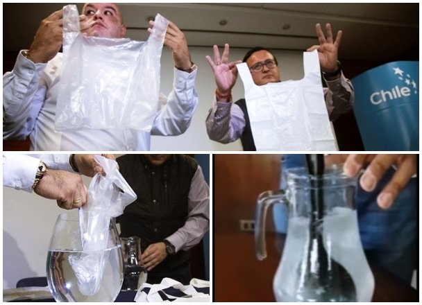O produto que dissolve em minutos na água foi desenvolvido para reduzir a média de 1 trilhão de sacolas plásticas que são usadas por ano no mundo