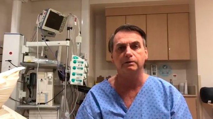Presidente Bolsonaro está internado em São Paulo - Twitter/Bolsonaro