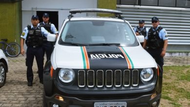 Policiais destacando no município de Milagres (CE) | Foto: OKariri.com